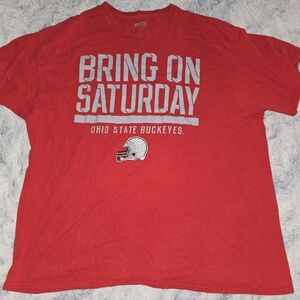 Men's Red Ohio State Buckeyes T-Shirt - XXL - Bring On Saturday